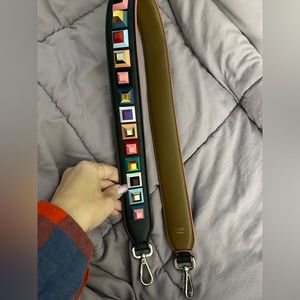 Authentic Fendi Multicolored Studded Strap